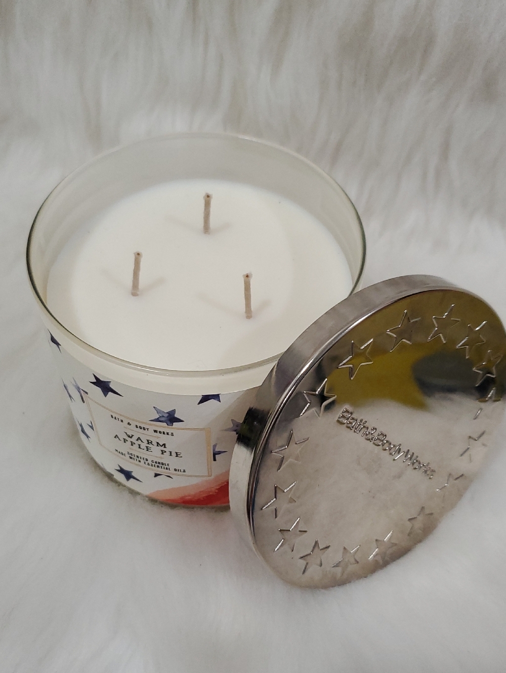 Warm Apple Pie Patriotic Packaging 3-Wick Candle